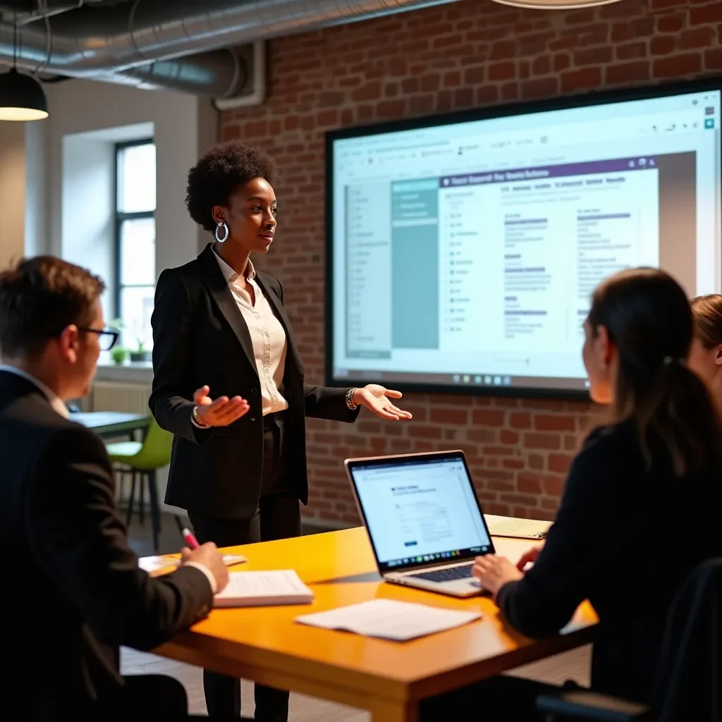 Modern creative workspace