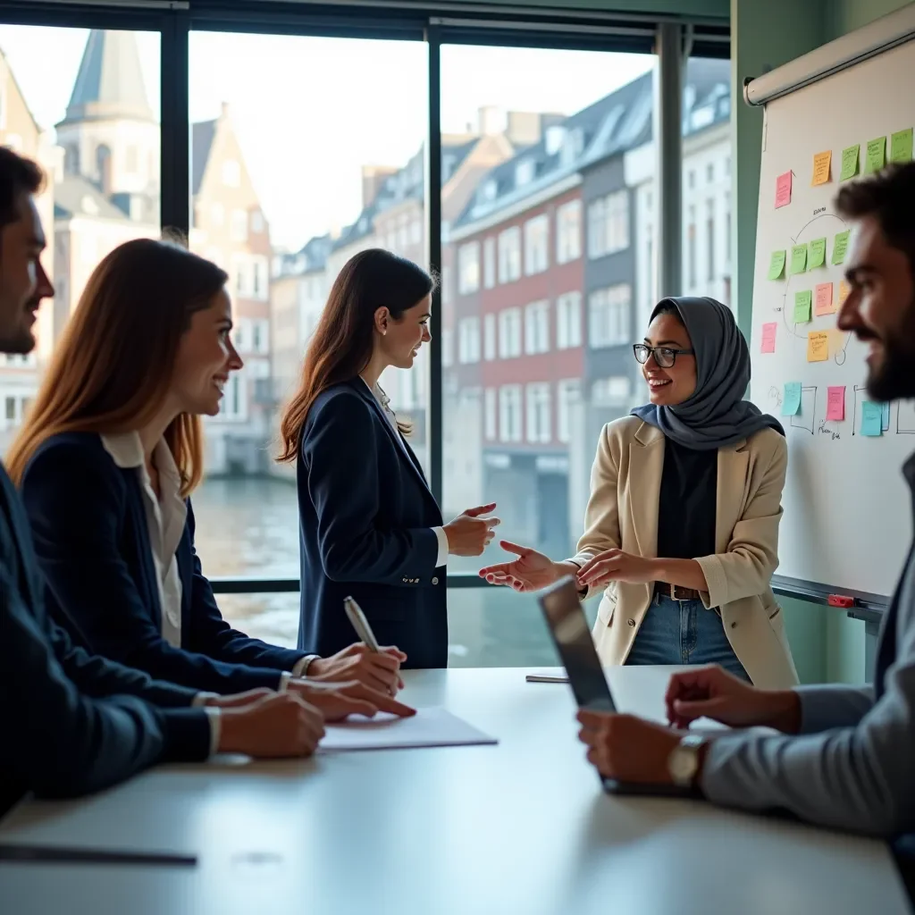 Creative team brainstorming